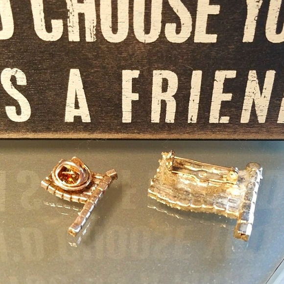 Mother Daughter Patriotic Red, White & Blue Rhinestone Flag Pin Set - Picture 6 of 9